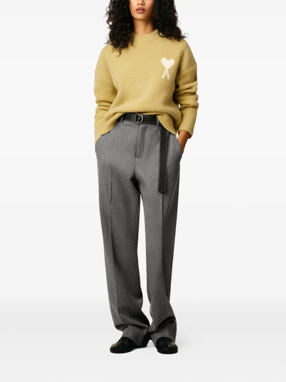 Ami de coeur crew-neck sweater-AMI-Verso