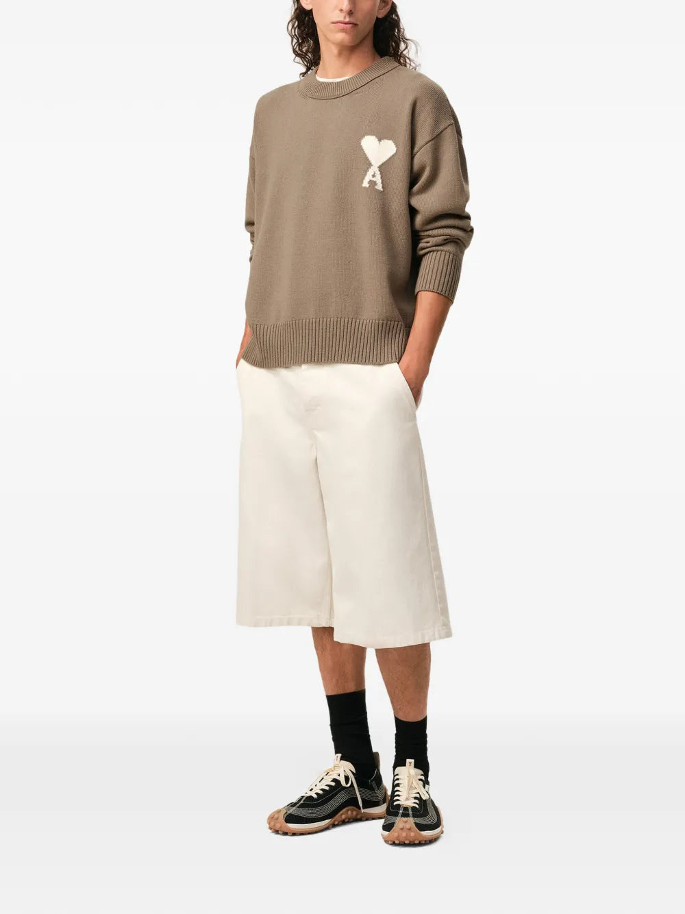 De coeur crew-neck sweater-AMI-Verso