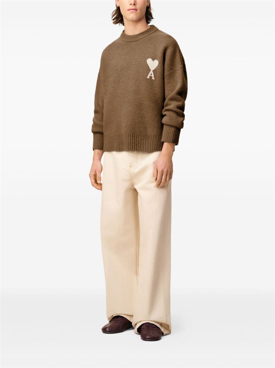 Ami de coeur crew-neck sweater-AMI-Verso