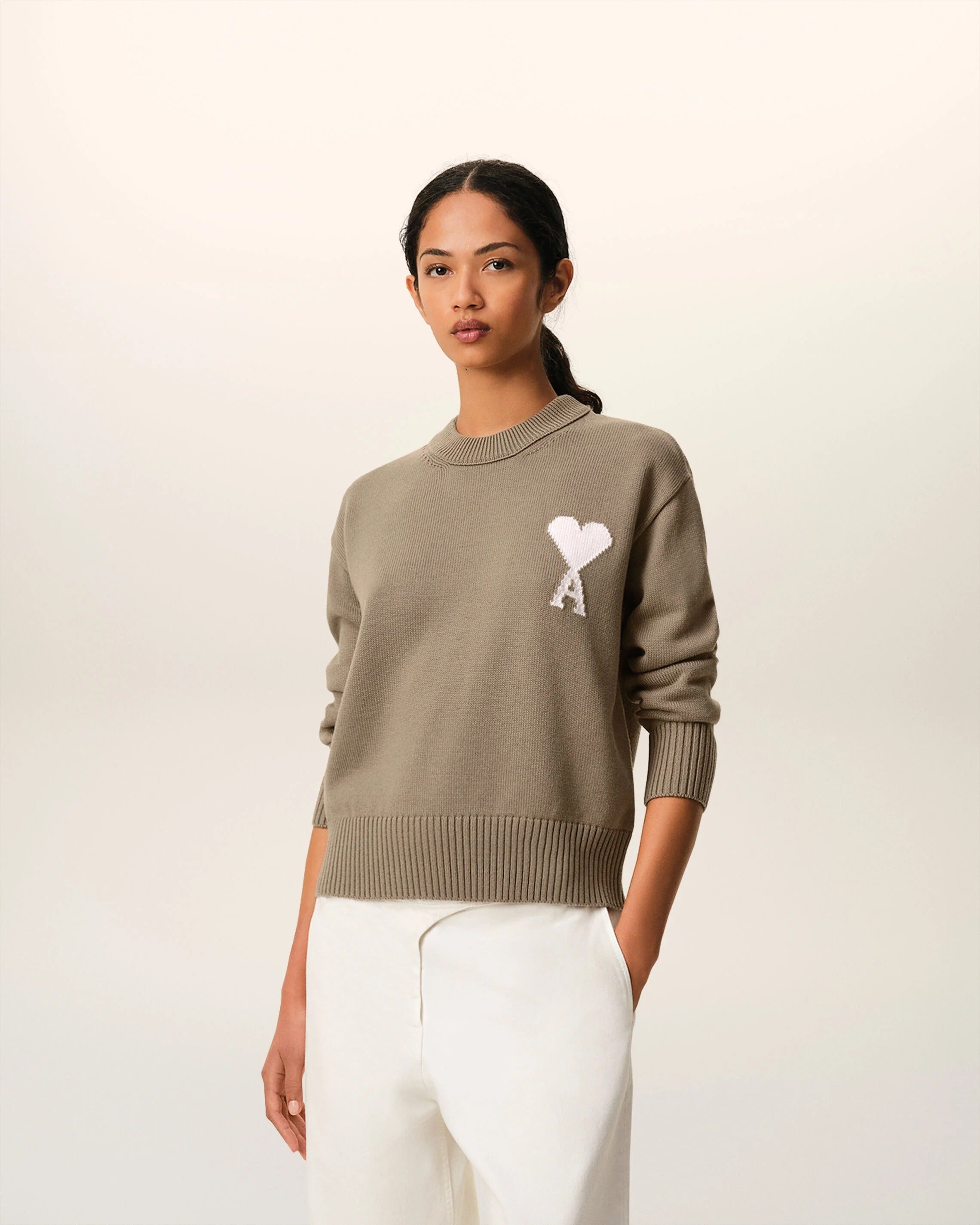 Ami de Coeur Crew-neck Sweater-AMI-Verso