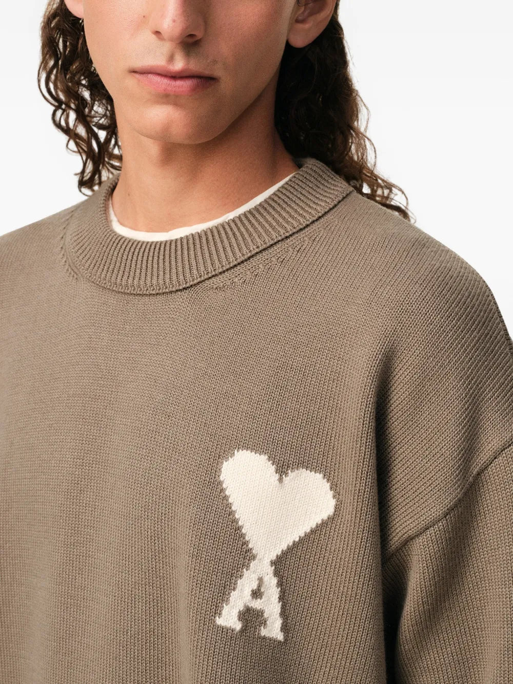 De coeur crew-neck sweater-AMI-Verso