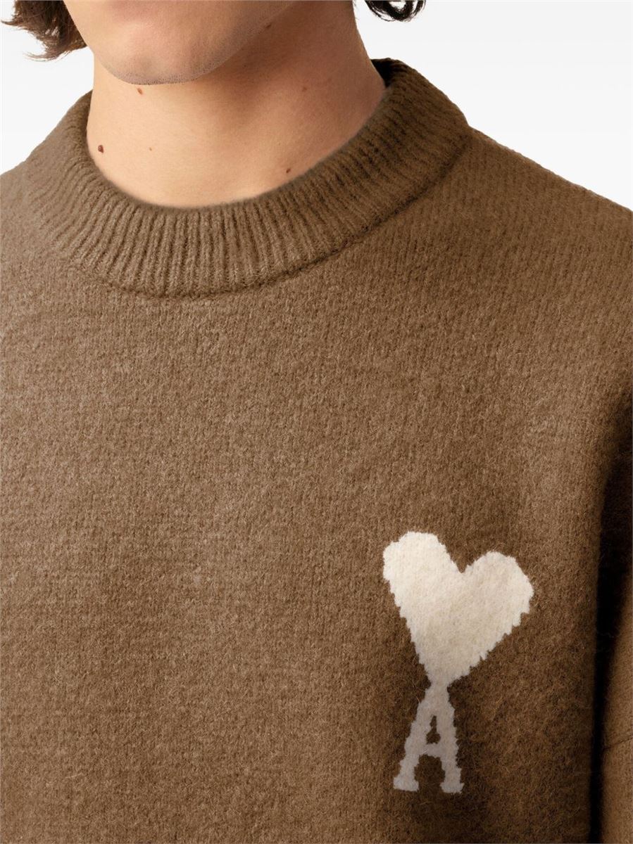Ami de coeur crew-neck sweater-AMI-Verso