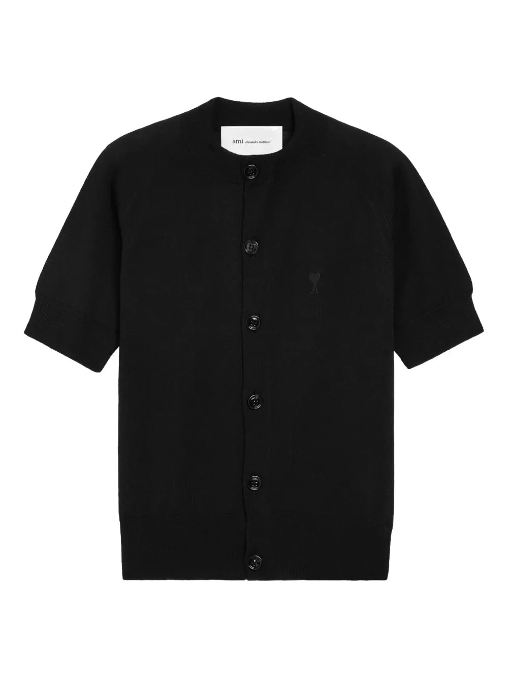 De coeur short-sleeves cardigan-AMI-Verso
