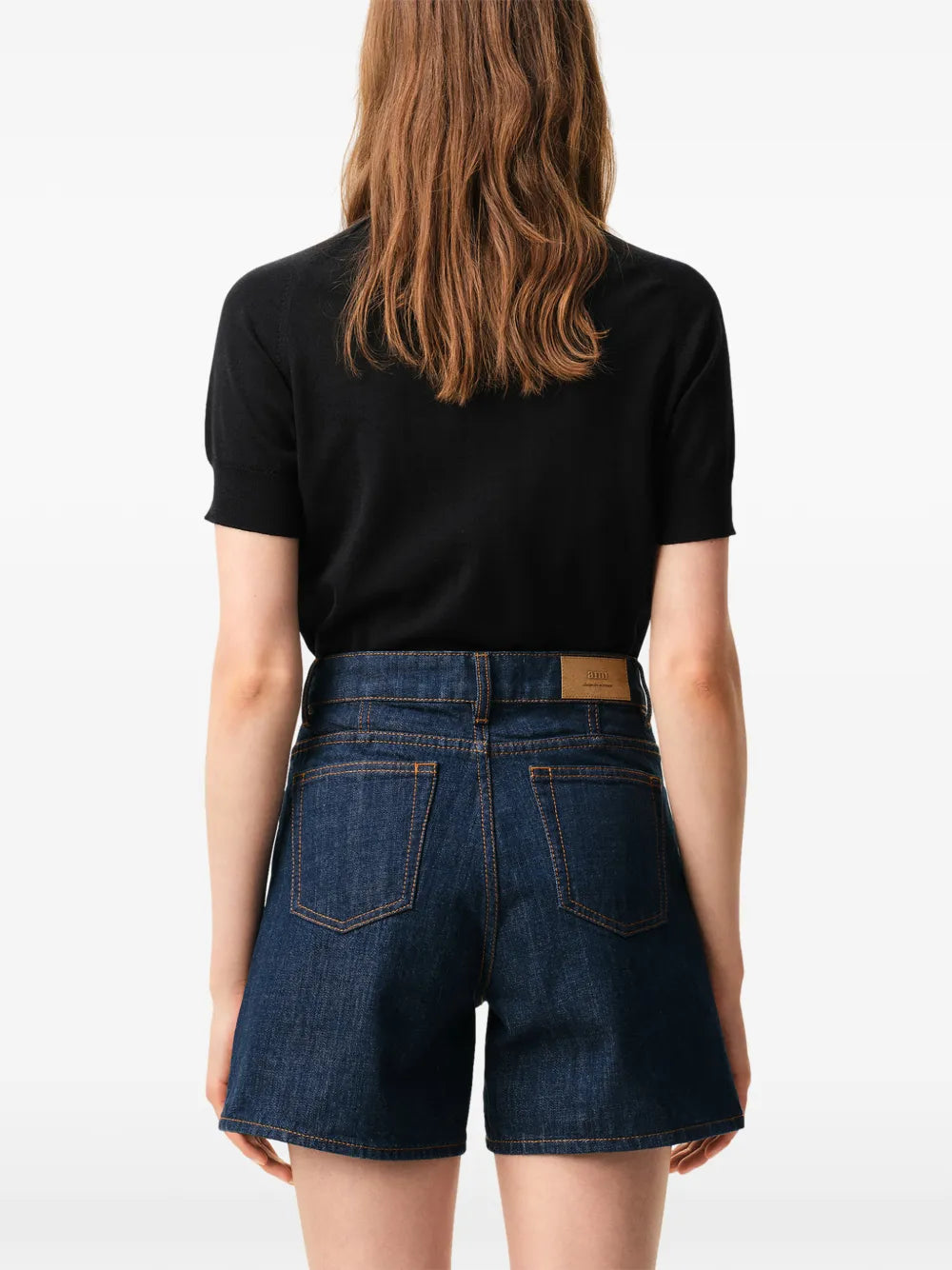 De coeur short-sleeves cardigan-AMI-Verso