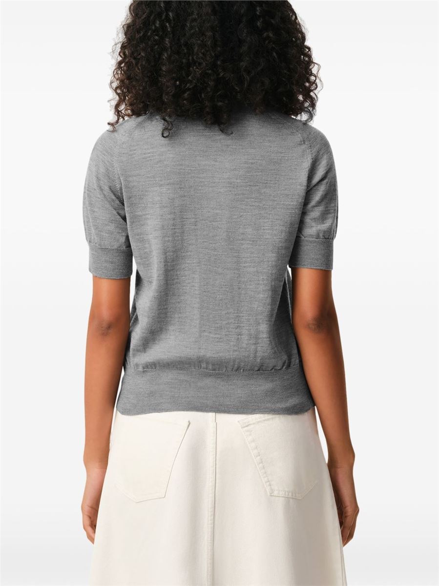 De coeur short-sleeves cardigan-AMI-Verso