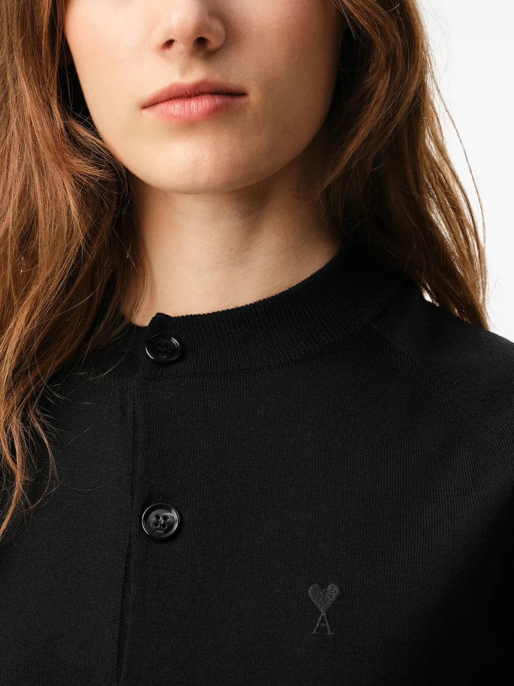 De coeur short-sleeves cardigan-AMI-Verso