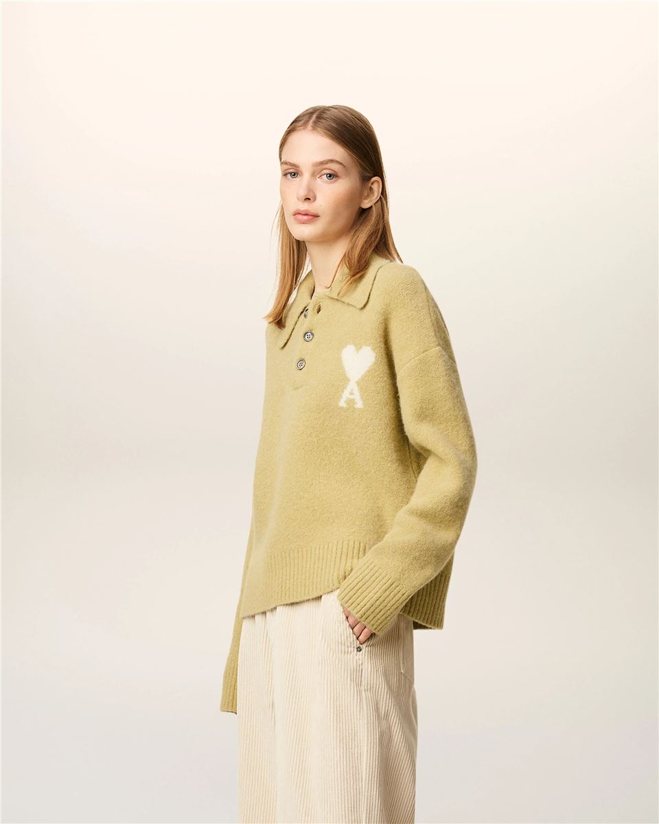 Ami Paris Heart-logo Polo-AMI-Verso