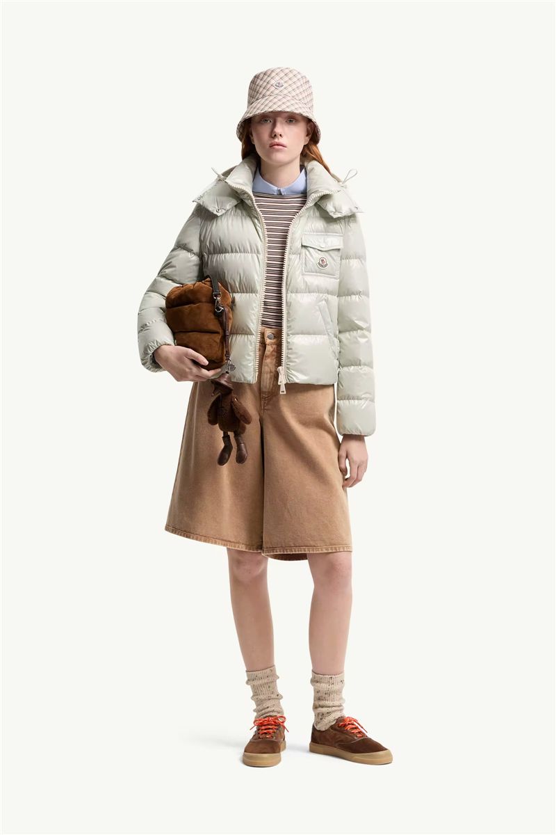 Andro hooded short down jacket-MONCLER-Verso