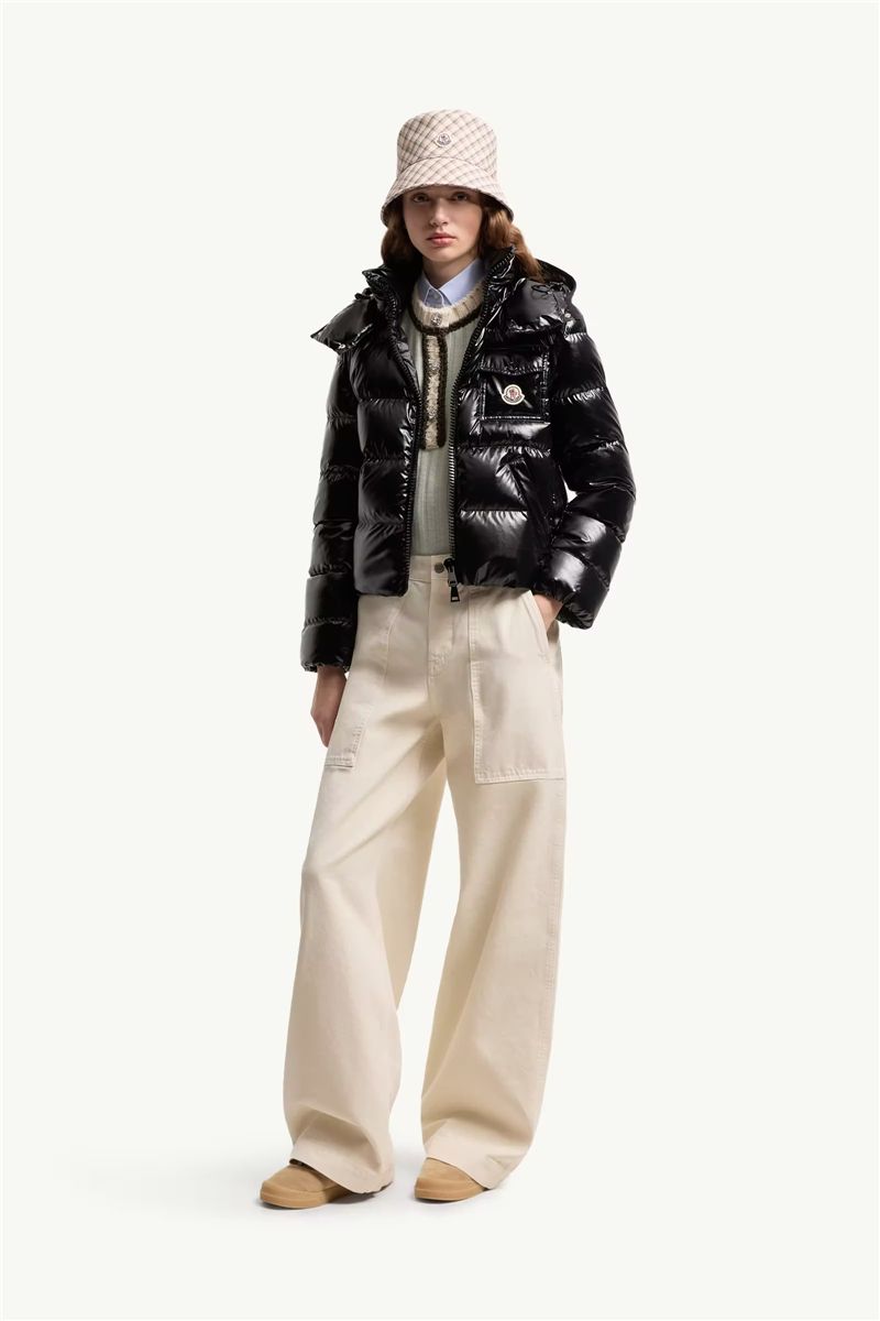 Andro hooded short down jacket-MONCLER-Verso