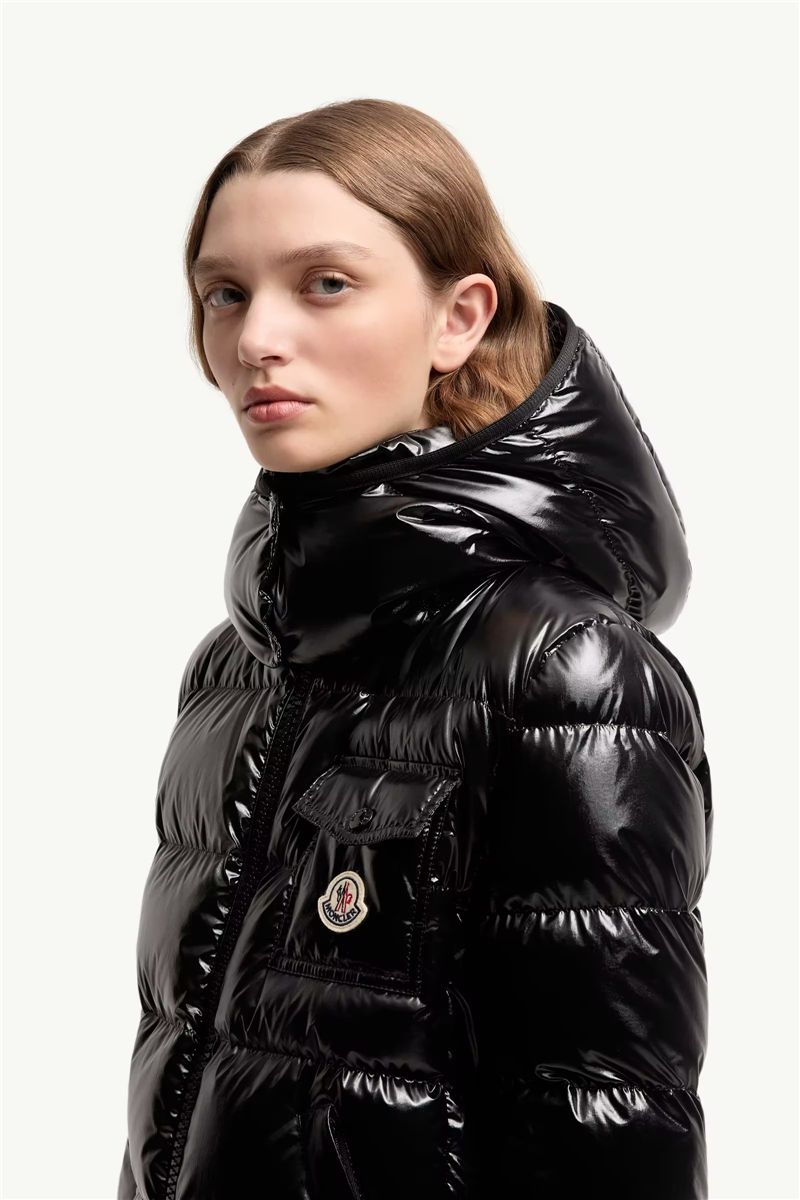 Andro hooded short down jacket-MONCLER-Verso