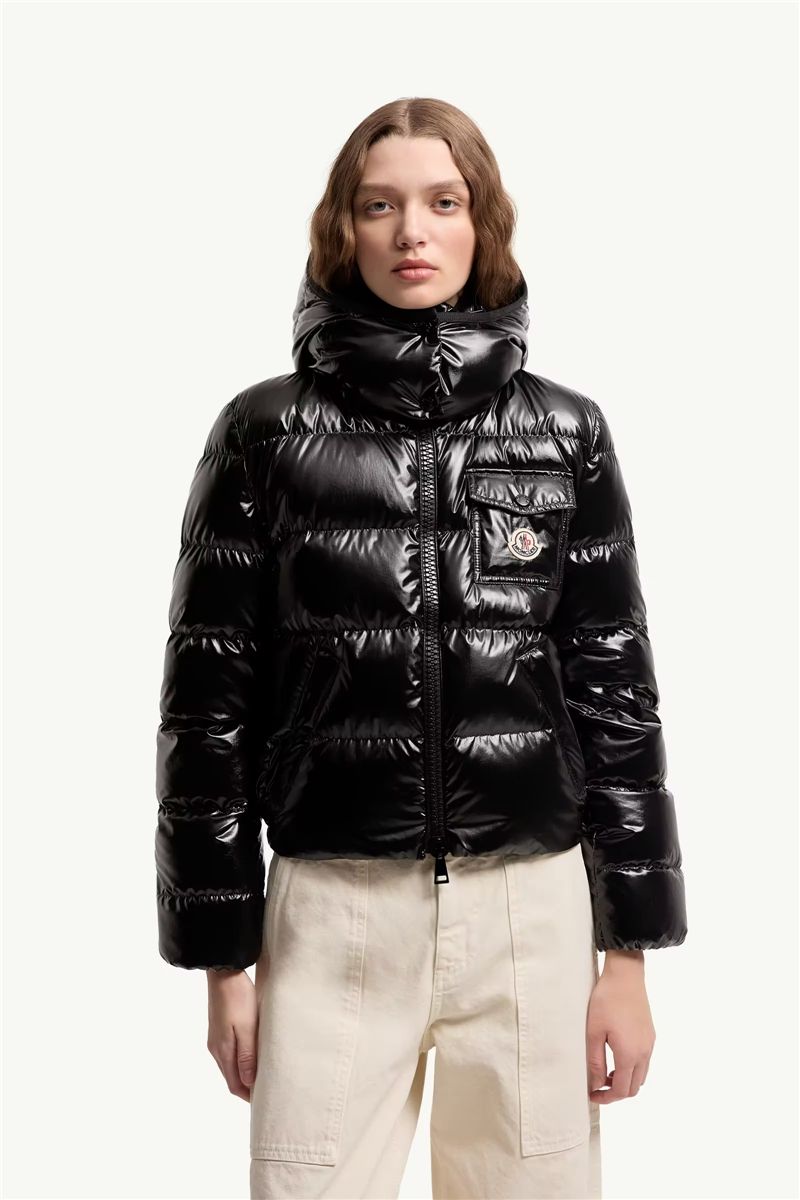 Andro hooded short down jacket-MONCLER-Verso