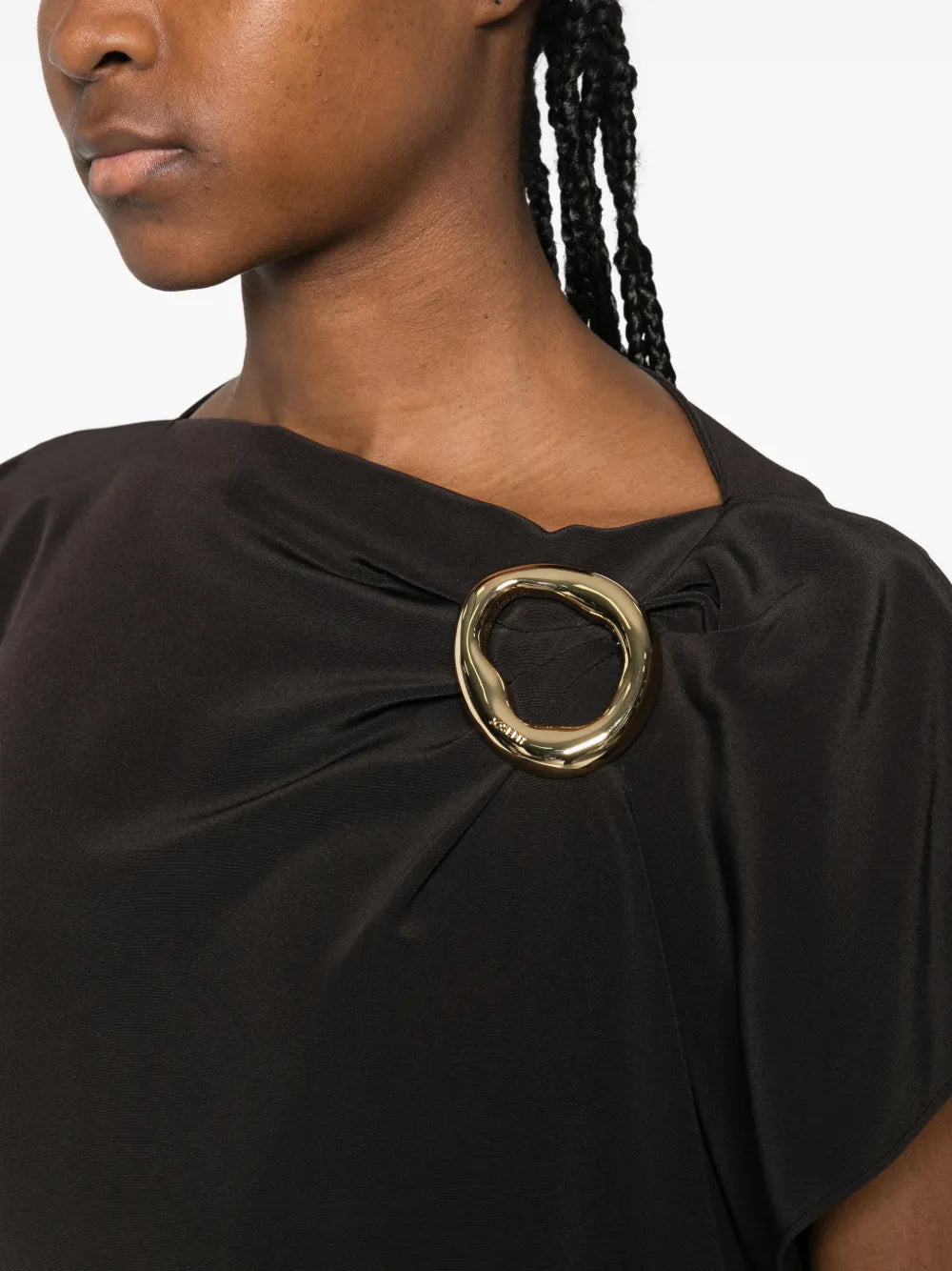 Anika ring-detail mini dress-JOSEPH-Verso