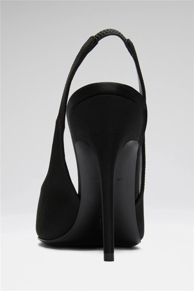 Anok sling 105 black satin-AMINA MUADDI-Verso