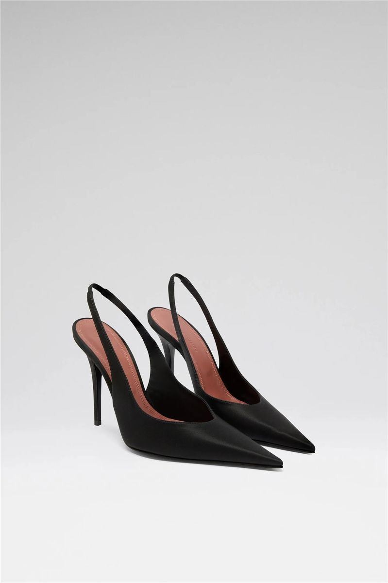 Anok sling 105 black satin-AMINA MUADDI-Verso