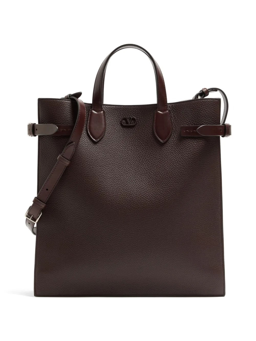 Antibes medium shopping bag in grained leather-VALENTINO-Verso