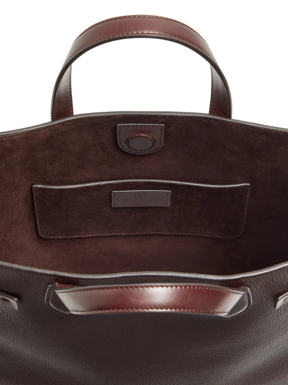 Antibes medium shopping bag in grained leather-VALENTINO-Verso