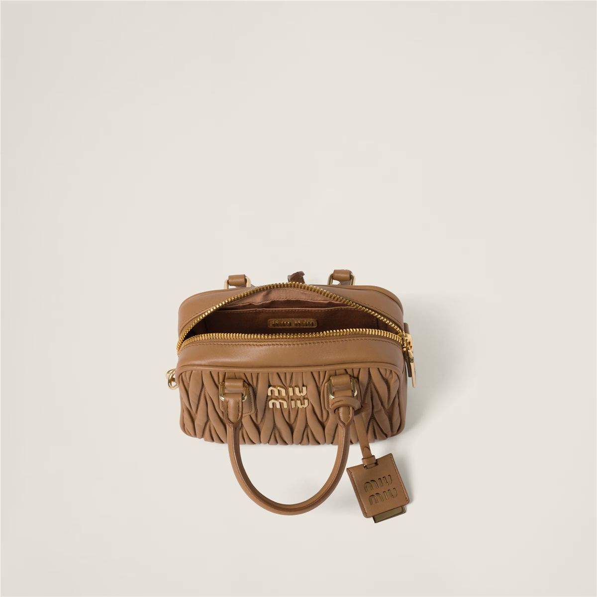 Arcadie matelassé nappa leather bag