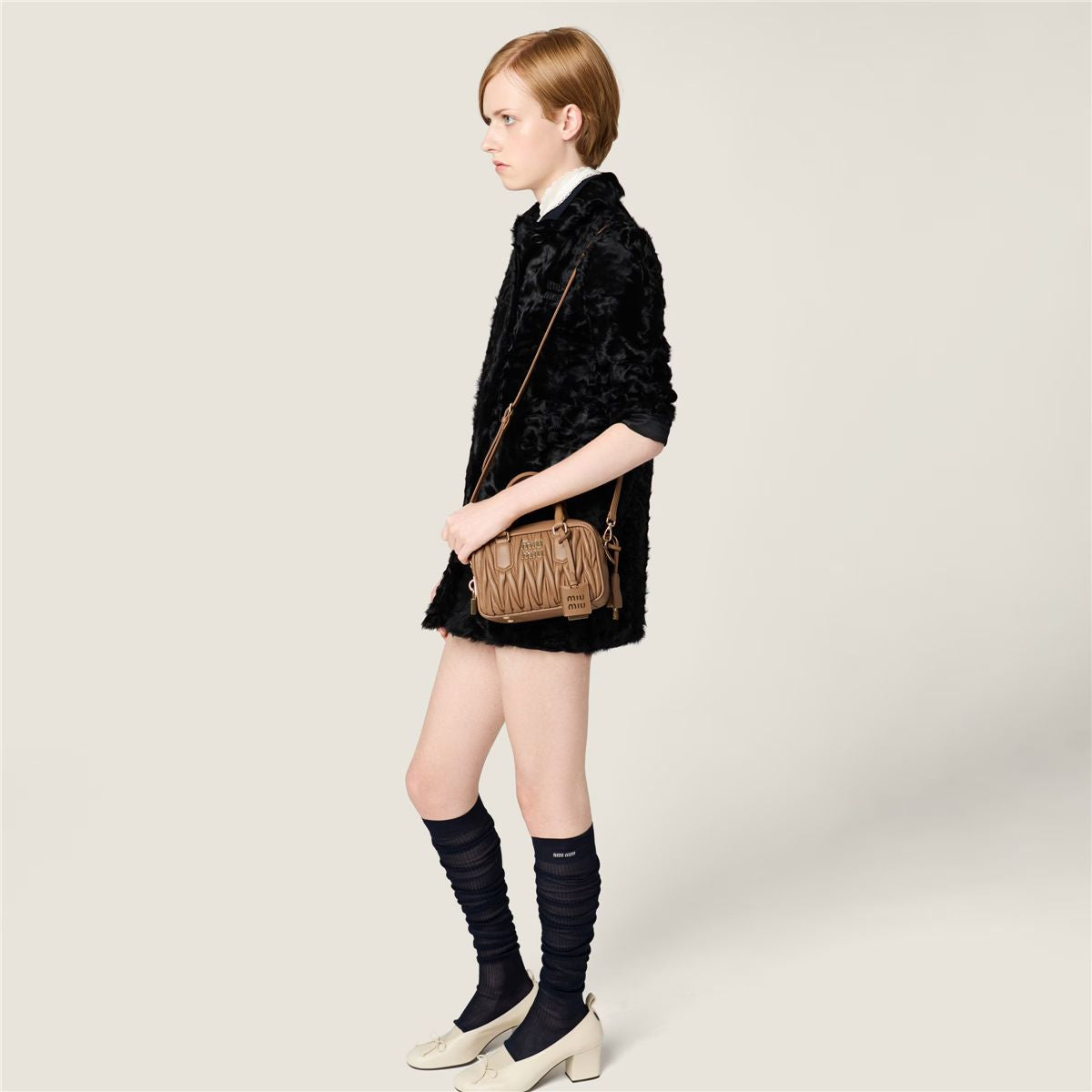 Arcadie matelassé nappa leather bag