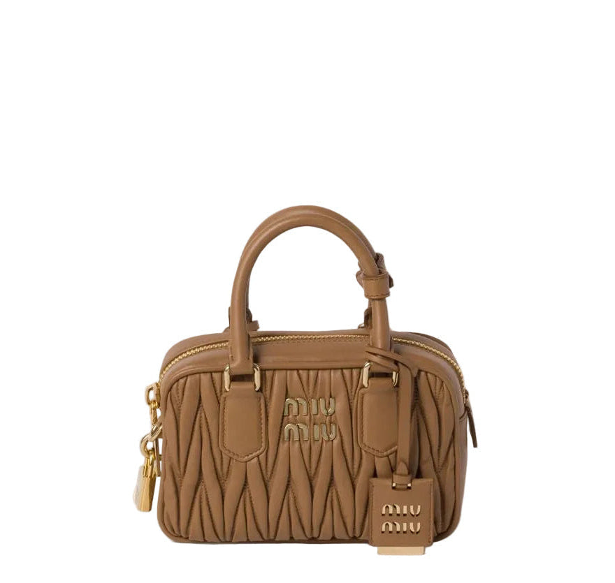 Arcadie matelassé nappa leather bag-MIU MIU-Verso