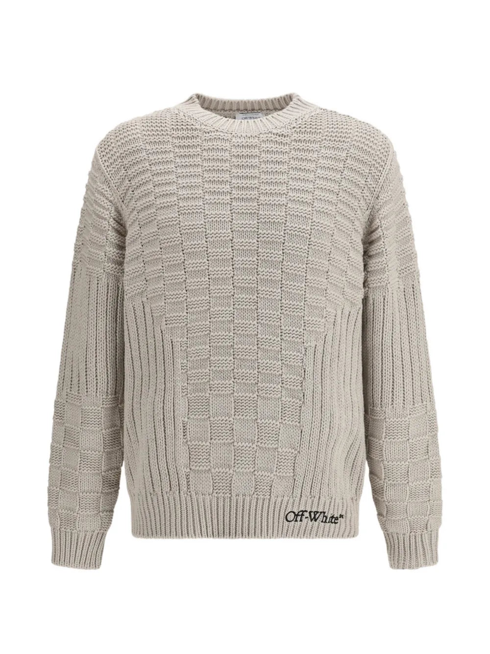 Arrow 3d stitch knit crewneck-OFF-WHITE-307796-S-Verso