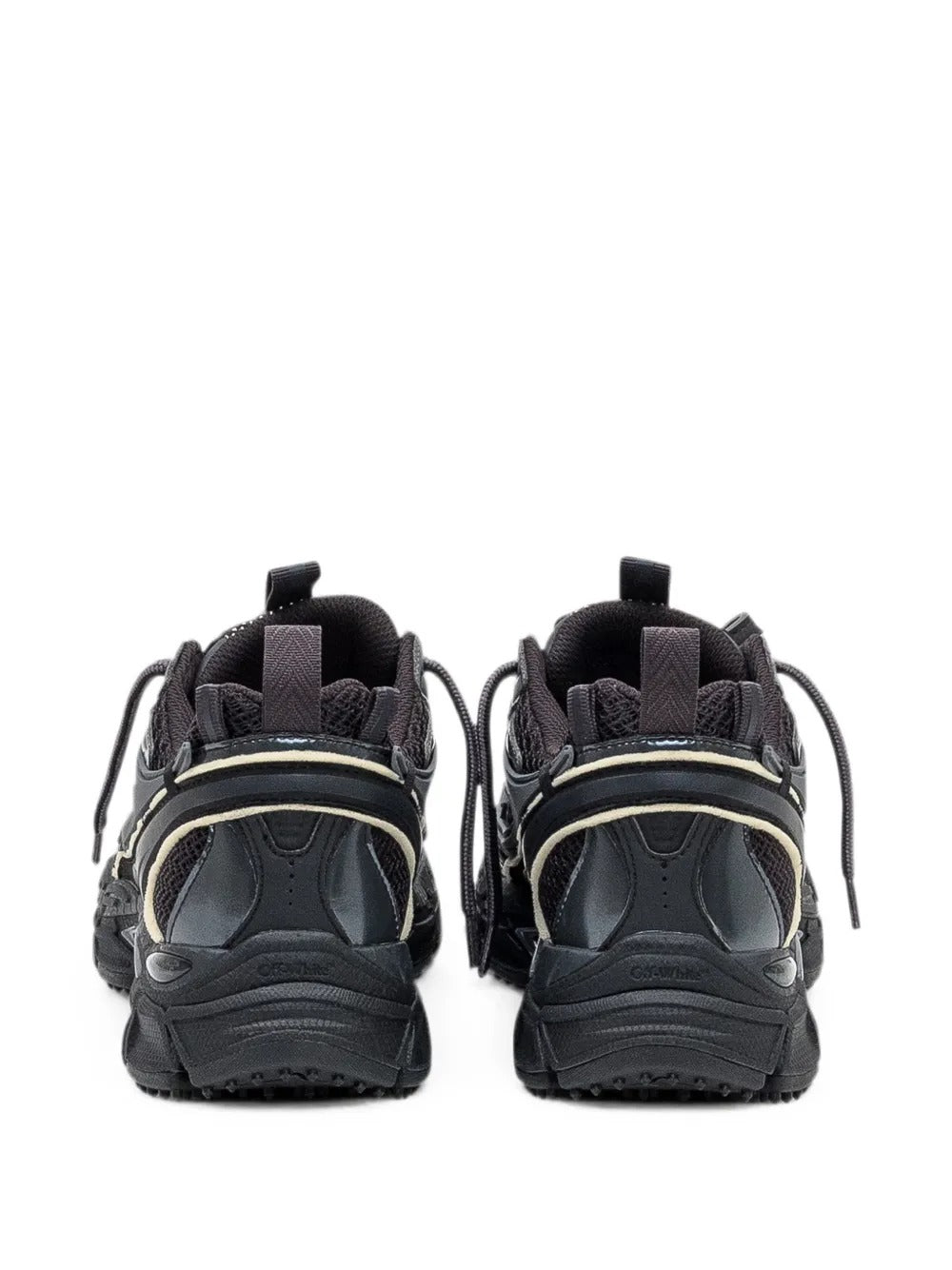 Arrows-patch panelled sneakers
