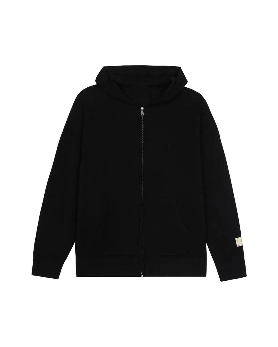 Atelier knit zip-up-FLÂNEUR-Verso