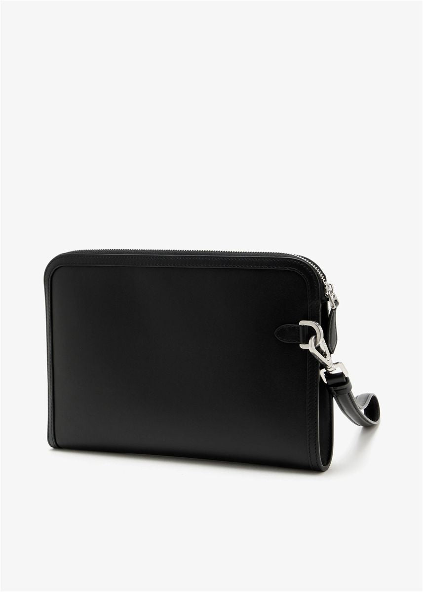 Atene plongé calfskin clutch bag-DOLCE&GABBANA-Verso