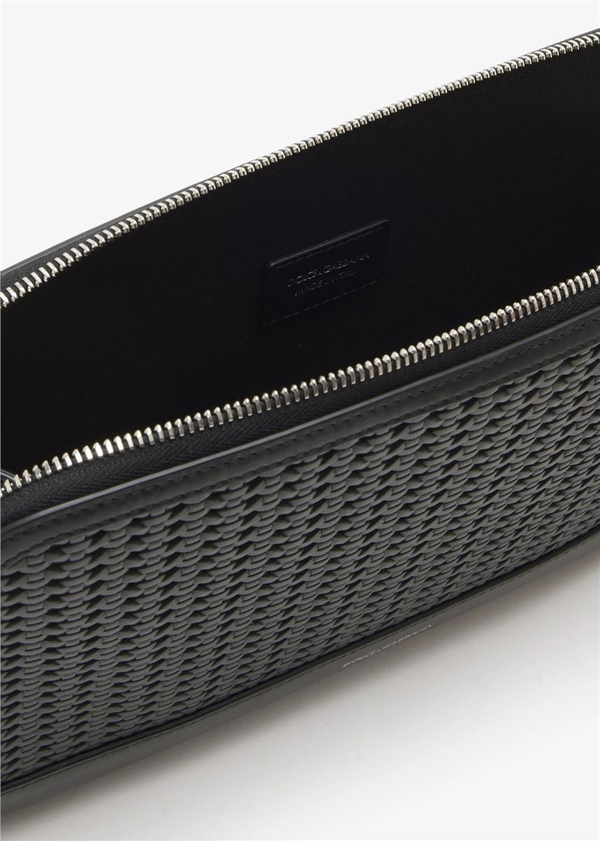 Atene plongé calfskin clutch bag-DOLCE&GABBANA-Verso