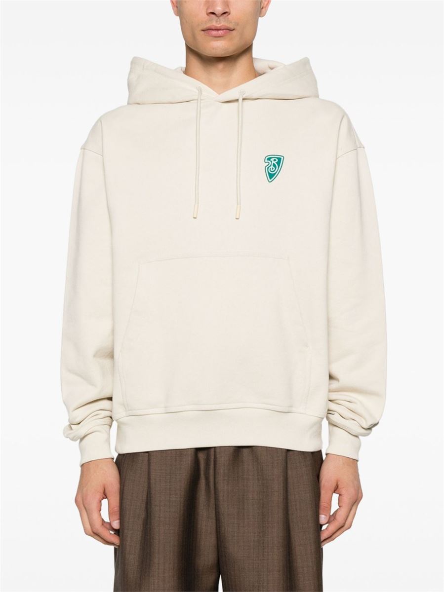 B SHIELD LOGO-PRINT HOODIE -  BURBERRY -  Verso