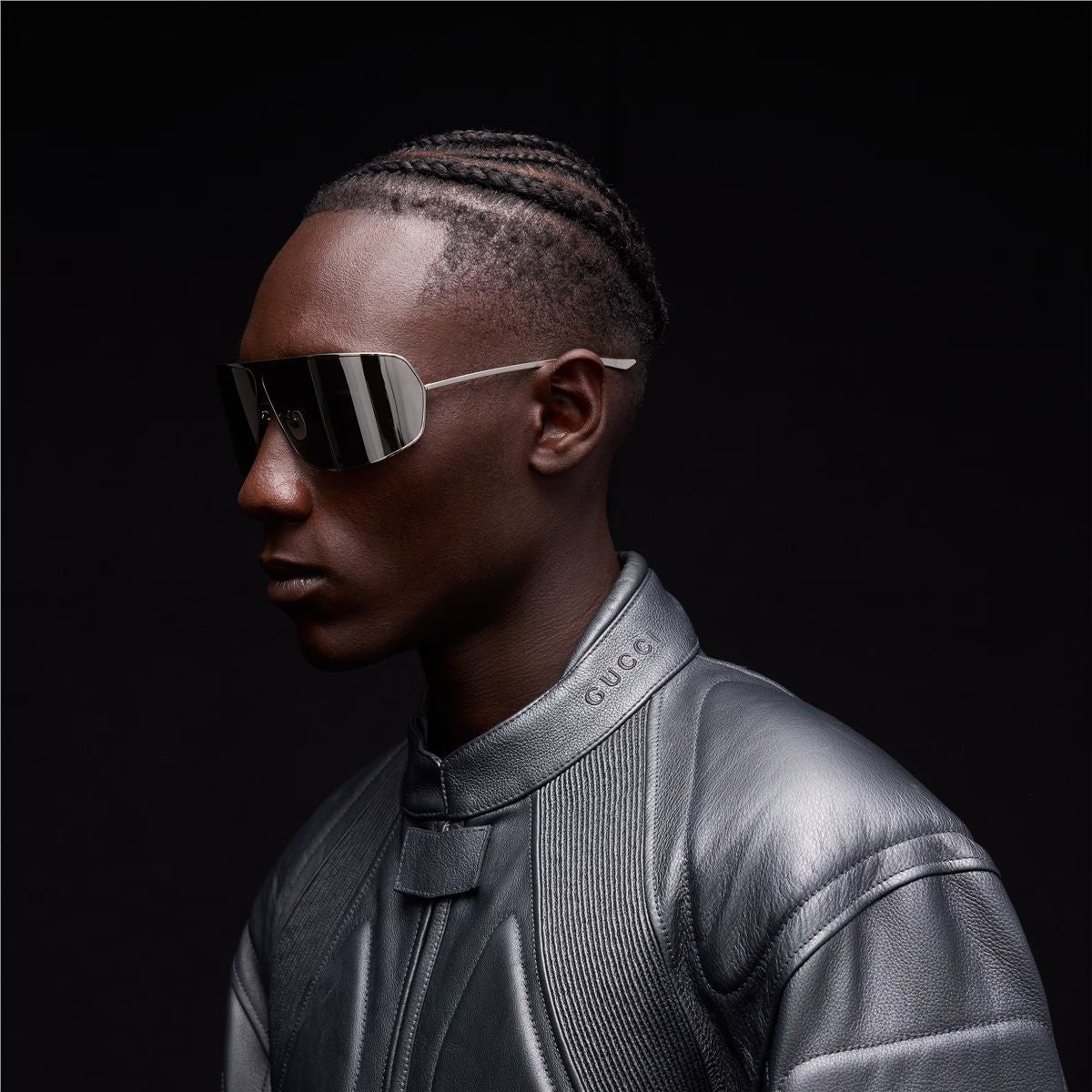 Mask frame sunglasses-GUCCI-Verso
