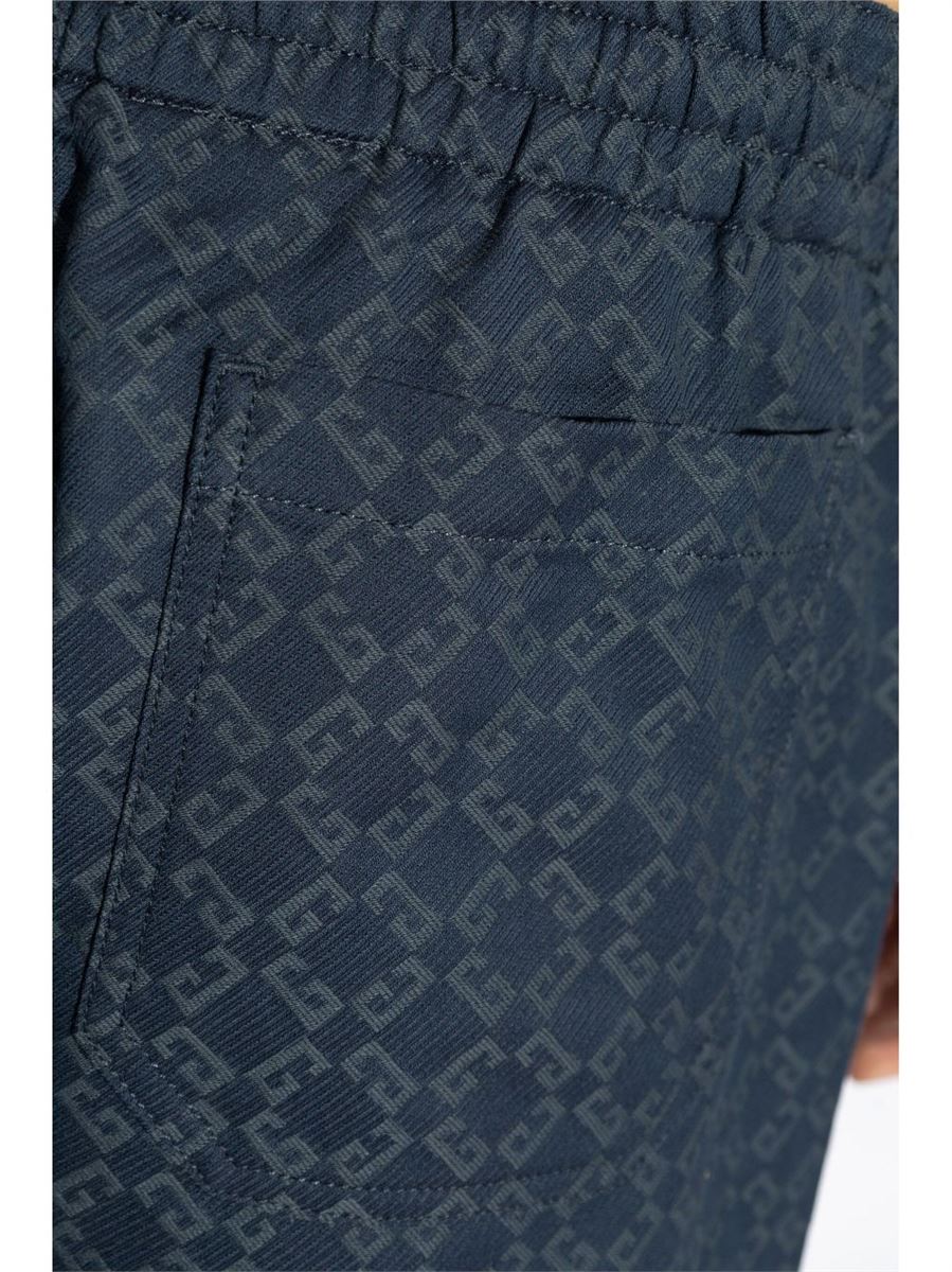 MONOGRAM-PATTERN DECK SHORTS -  GIVENCHY -  Verso