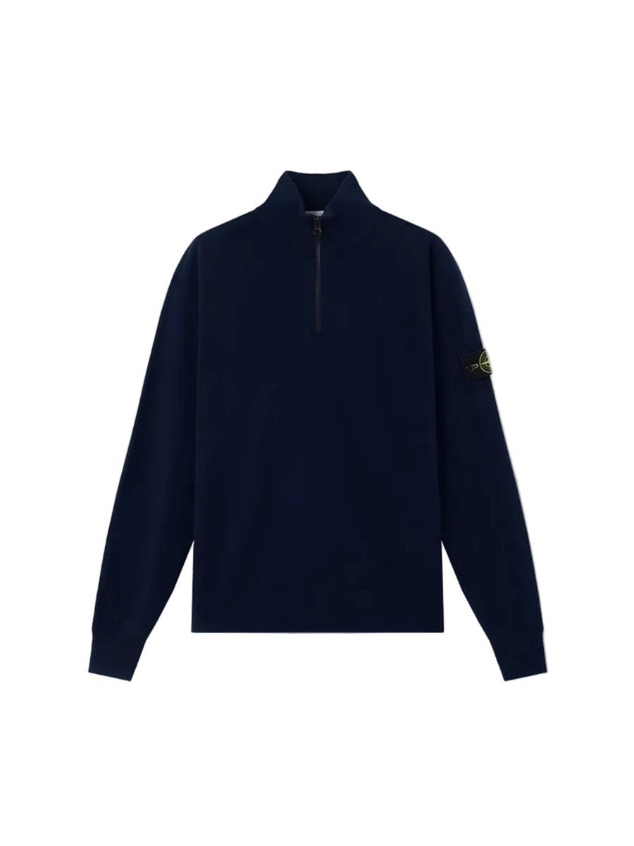 Regular-fit half-zip jumper with raglan sleeves