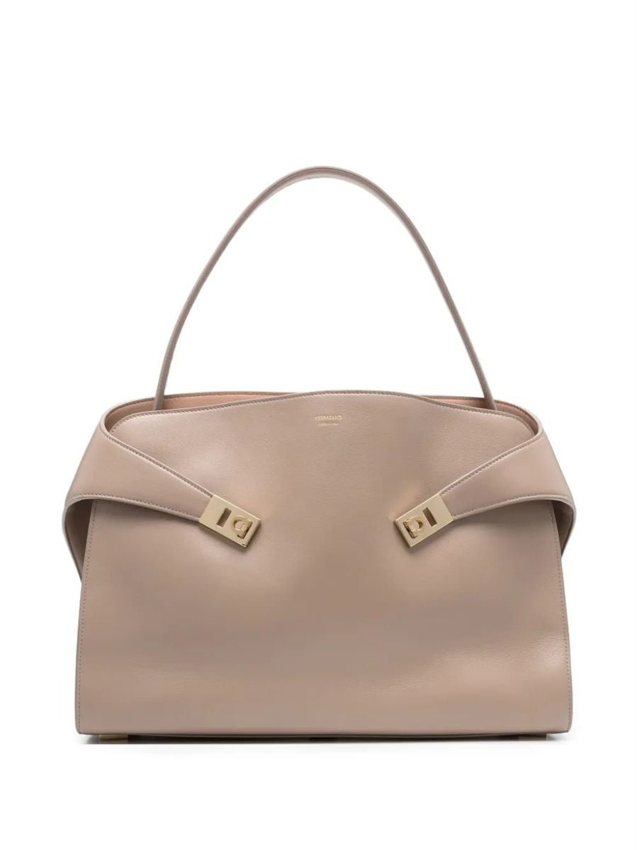 Hug soft bicolor shoulder bag (l)-FERRAGAMO-309550-TU-Verso