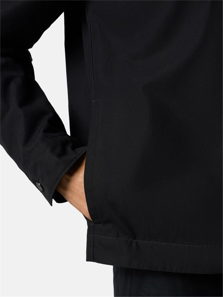 Comfort-fit overshirt with natural weather barrier