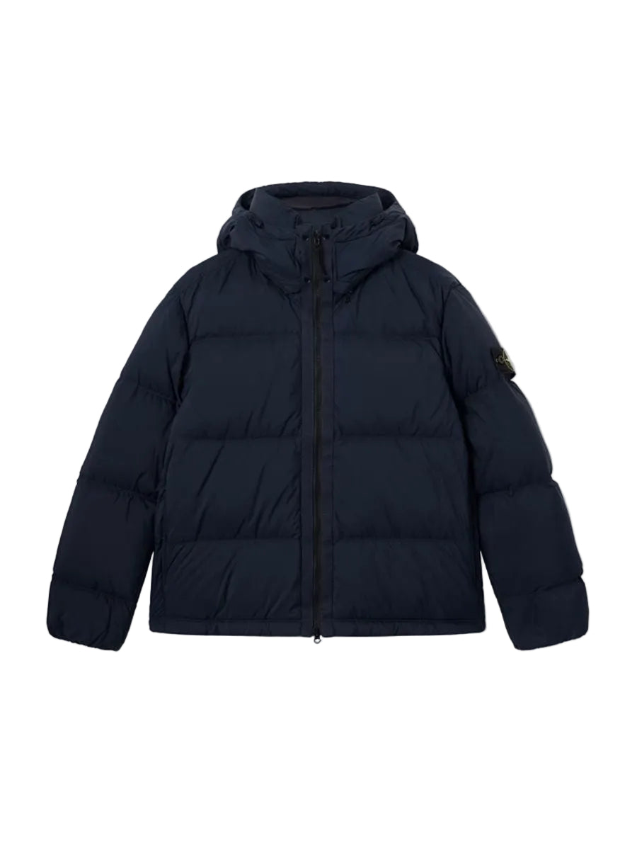 Tear-resistant down jacket with detachable hood