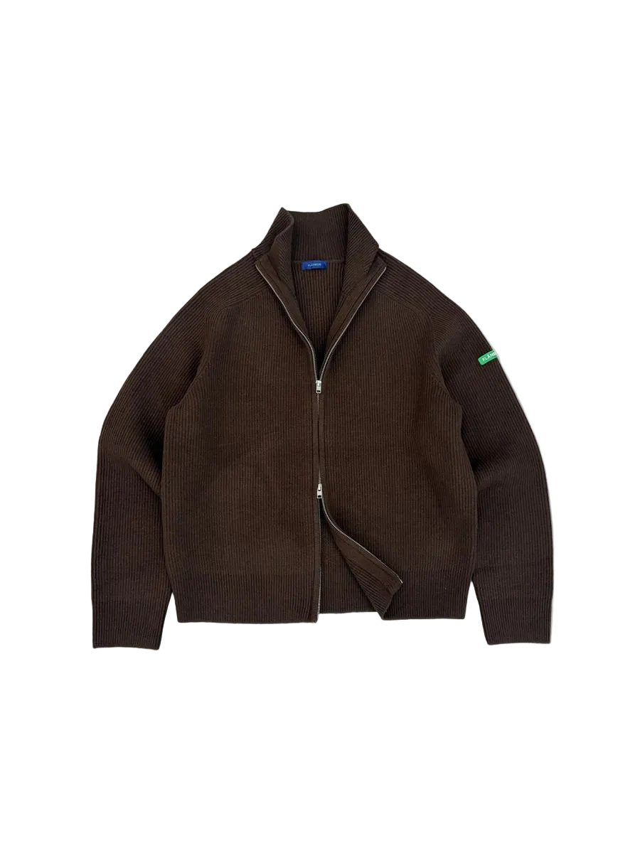 Badge knit cardigan