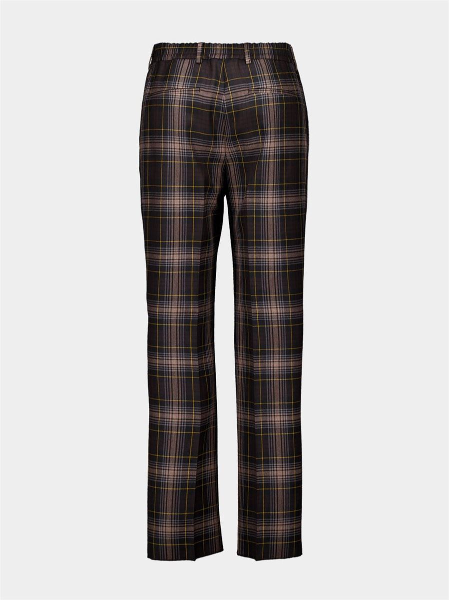 BROWN TARTAN TROUSERS