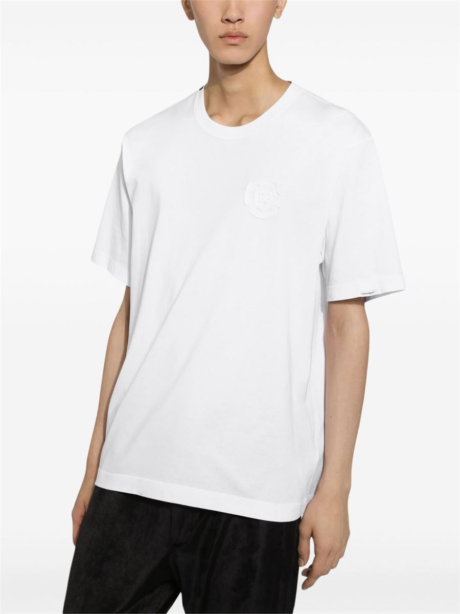 EMBROIDERED LOGO T-SHIRT DOLCE & GABBANA
