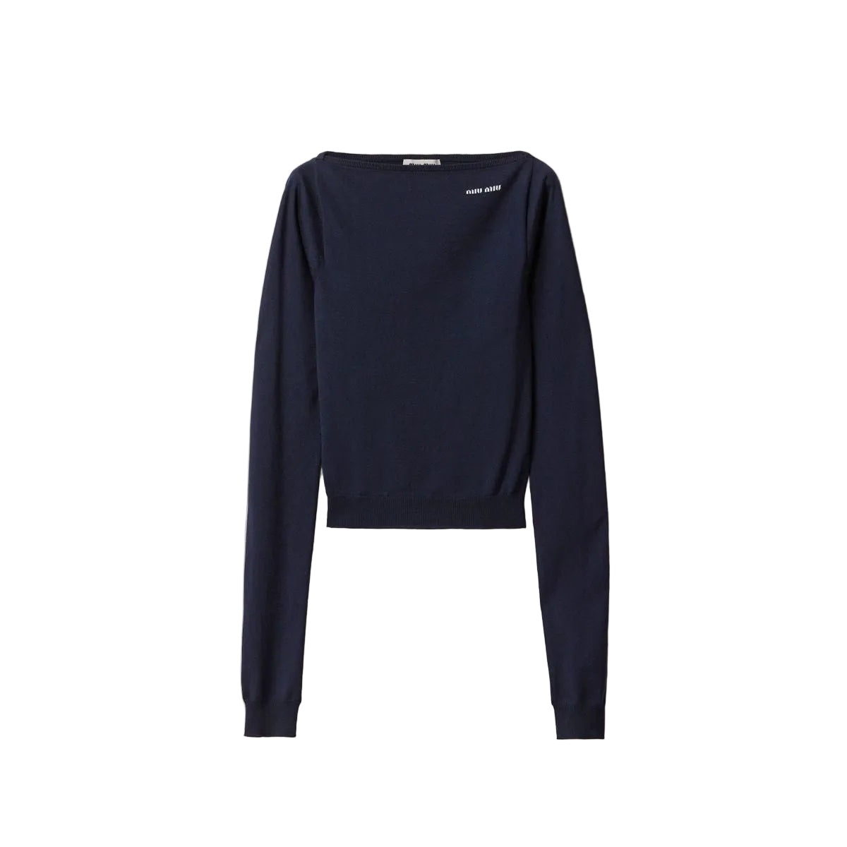 Wool boat-neck sweater