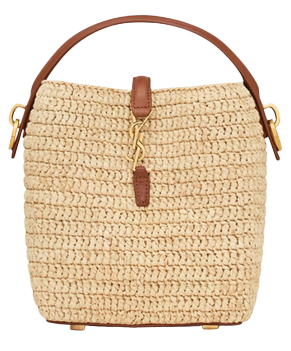 LE 37 MINI HANDTAS VAN RAFFIA