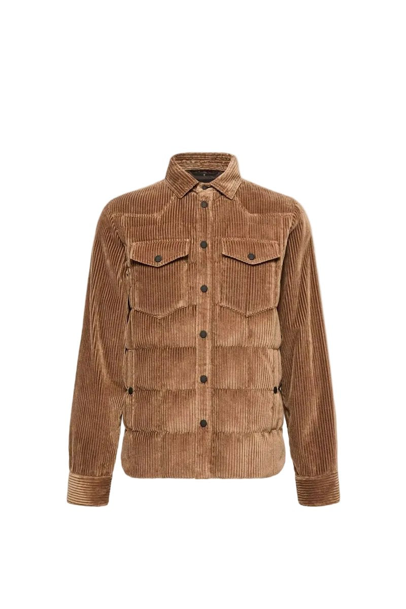 Gelt corduroy down shirt jacket