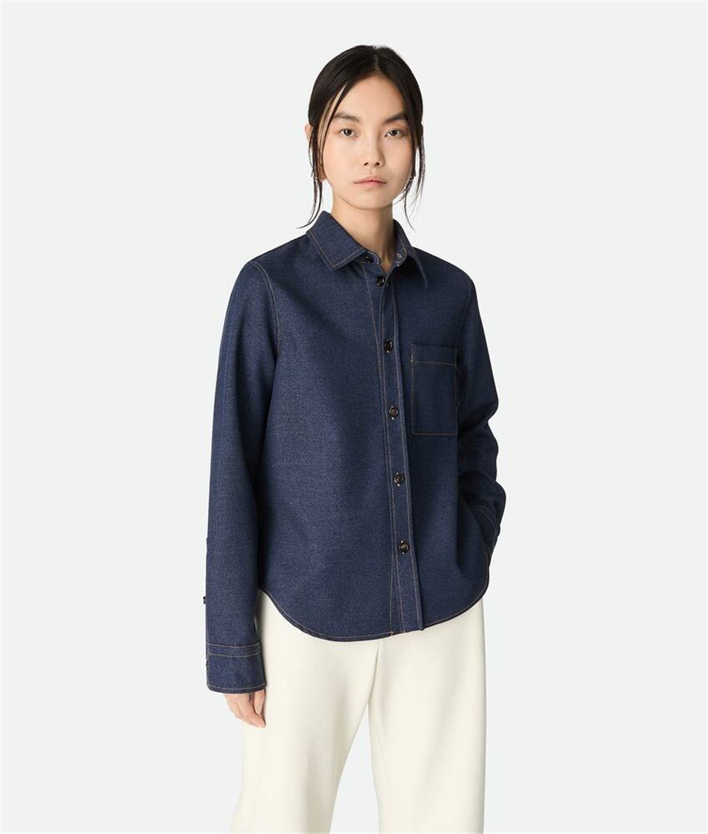 MELANGE WOOL SHIRT