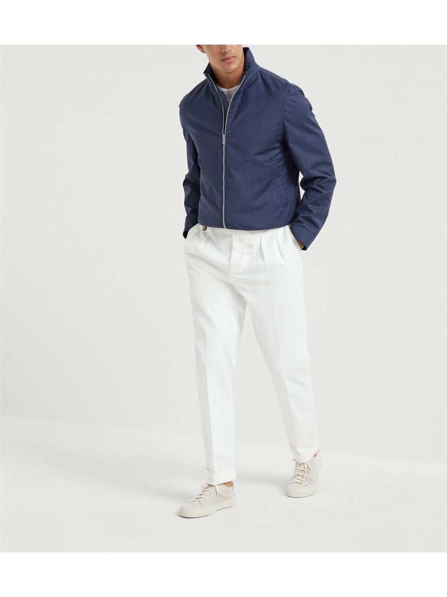 BONDED BOMBER JACKET - BRUNELLO CUCINELLI - Verso