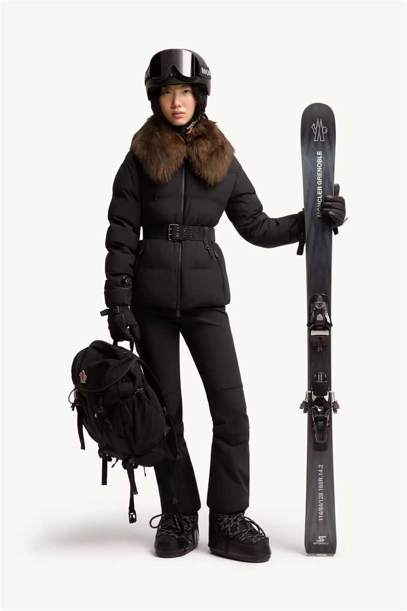 Sioule Shearling-Trimmed Insulated Ski Jacket-MONCLER-Verso