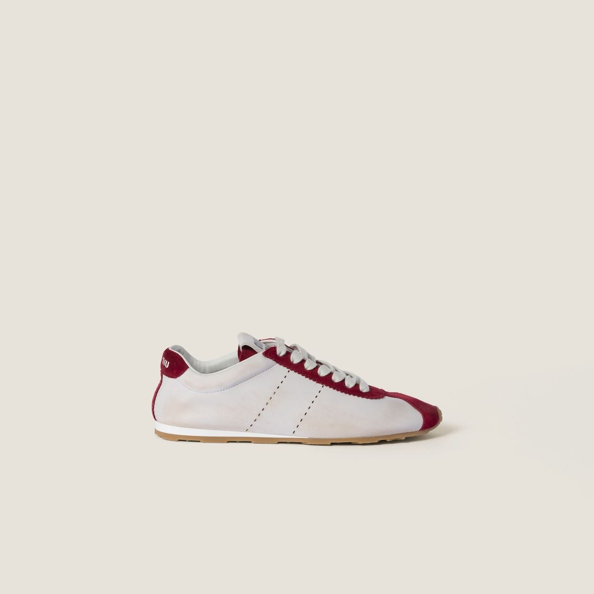 PLUME NAPPA LEATHER AND SUEDE SNEAKERS