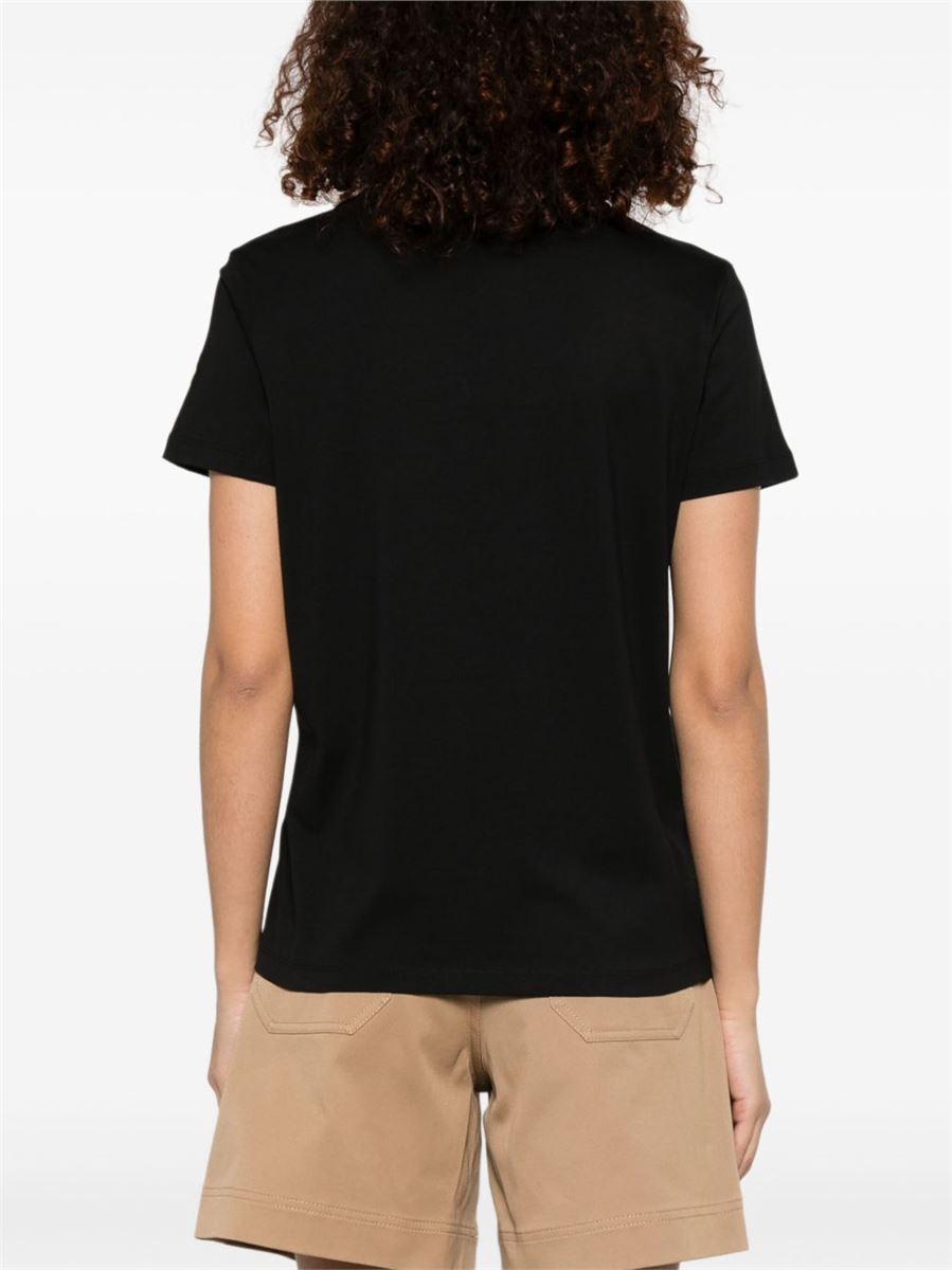 LOGO-EMBROIDERED COTTON T-SHIRT -  MONCLER -  Verso