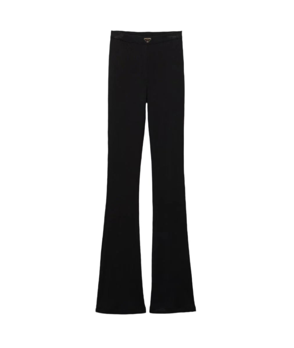 RIBBED KNIT JERSEY PANTS -  PRADA -  Verso