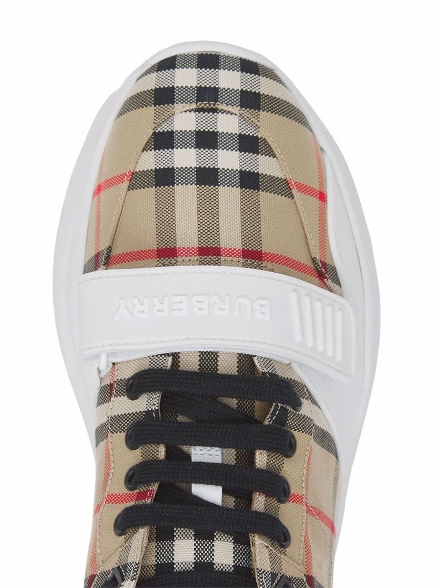 VINTAGE CHECK-PATTERN TOUCH-STRAP SNEAKERS BURBERRY