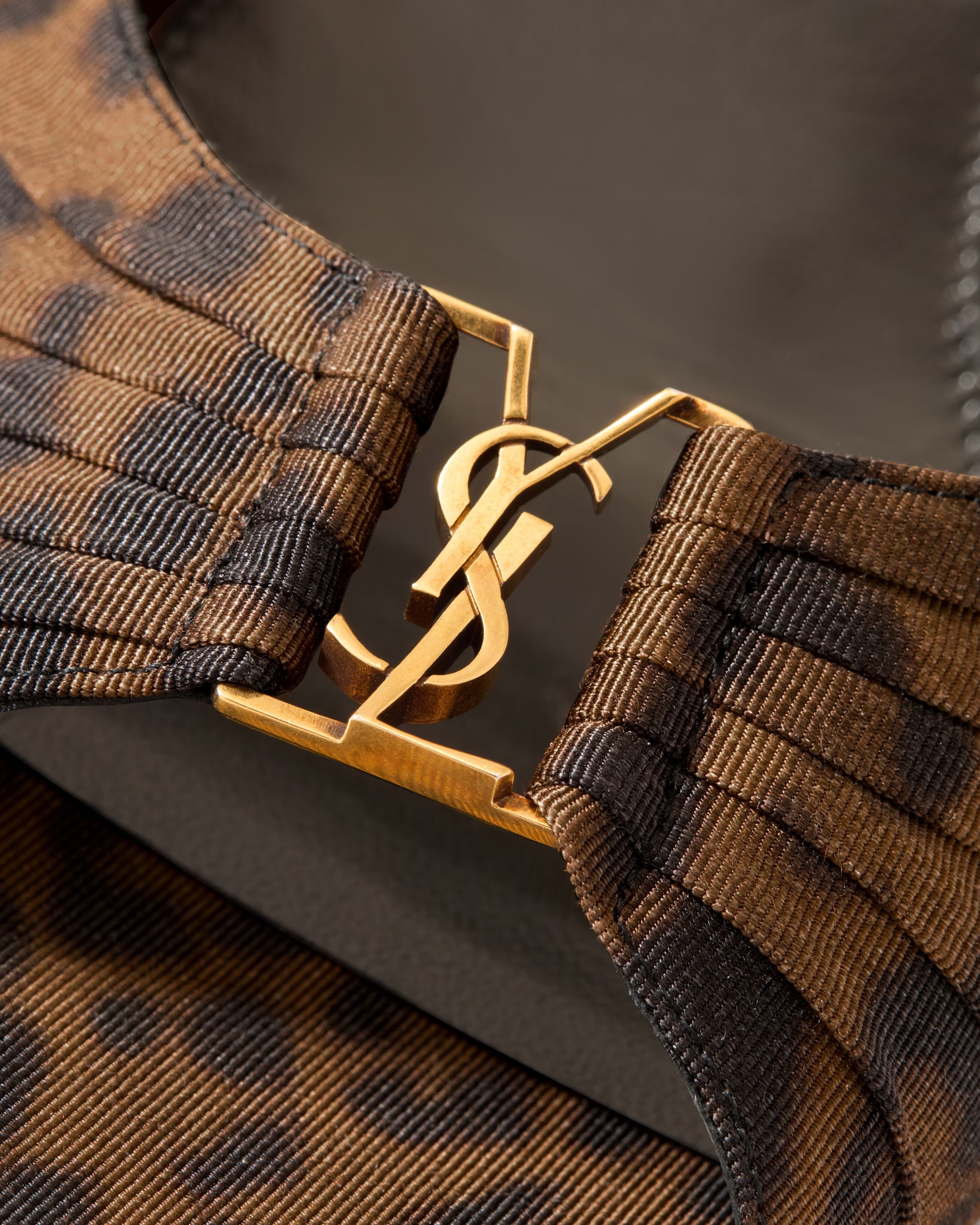 Babylone mules in leopard grosgrain-SAINT LAURENT-Verso