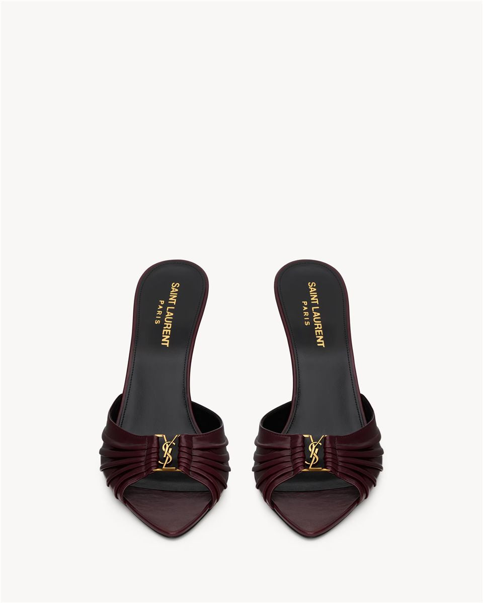 Babylone mules in smooth leather-SAINT LAURENT-Verso